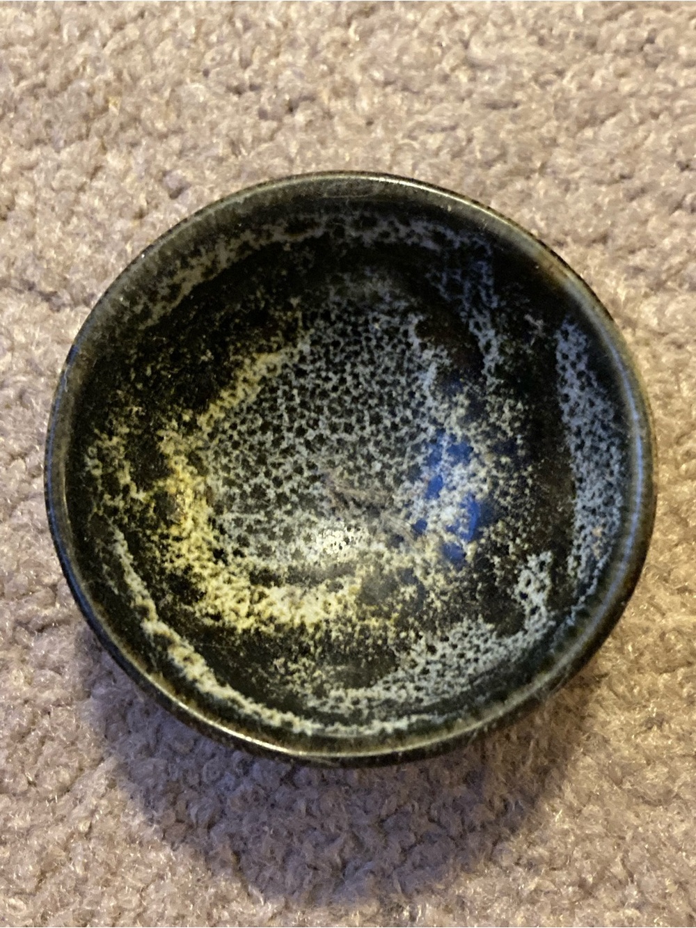 Handcrafted Black and Silver Ceramic Decorative Dish - Home Art by COHN